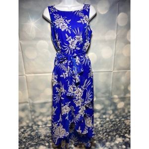 Blue flowery dress